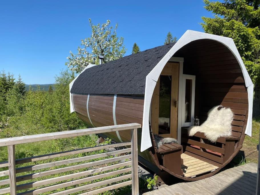 Forest Cabin With Stunning Mountain View & Sauna Турсбю Экстерьер фото