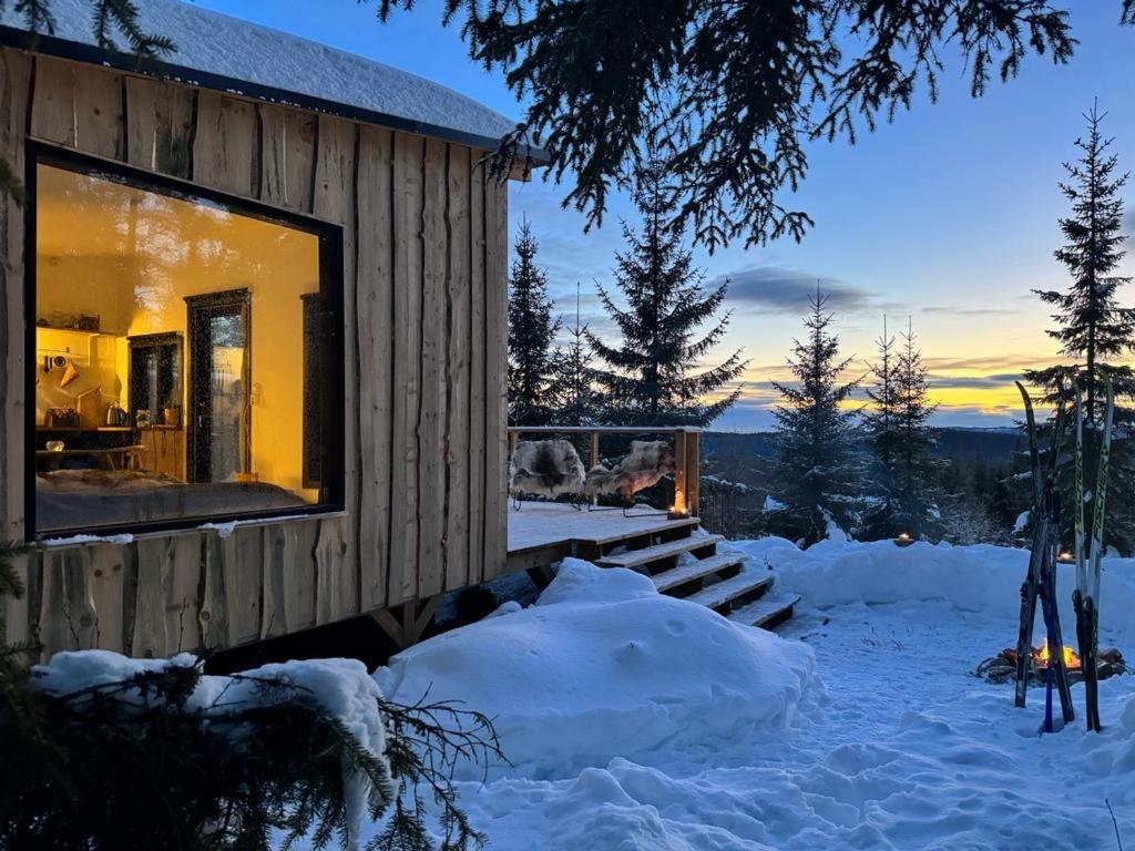 Forest Cabin With Stunning Mountain View & Sauna Турсбю Экстерьер фото